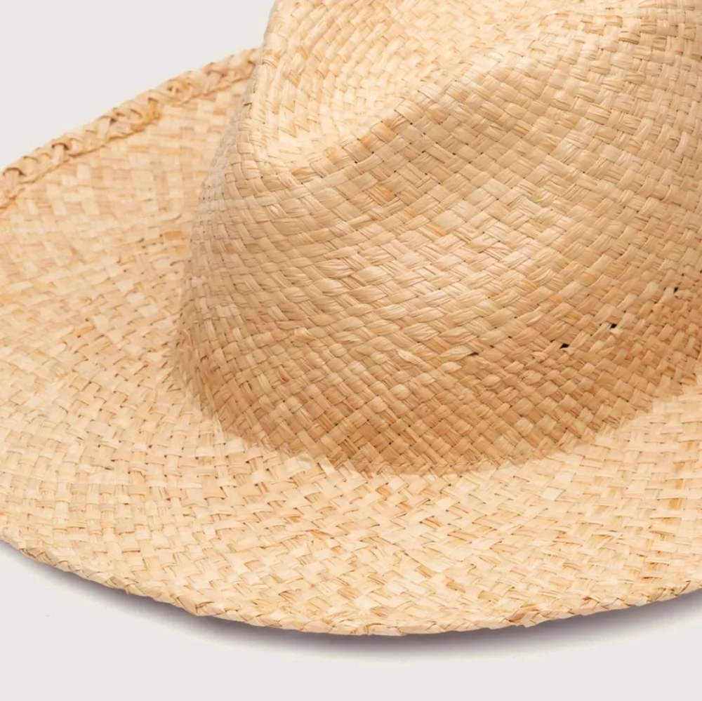 NWT WILL + BEAR AUSTRALIAN Jude Sand Wide Brim Raffia Straw Hat Medium Unisex